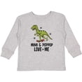 thumbnail image 3 of Inktastic Mimi and Poppop Love Me Dinosaur Boys Long Sleeve Toddler T-Shirt, 3 of 5