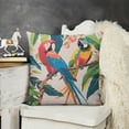 thumbnail image 2 of nygtbtfer Outdoor Throw Pillow Cover Tropical Parrot BirdBlossom Floral Leaves  Pillow Cases Home Decoration for Patio Garden  Sofa, 2 of 5