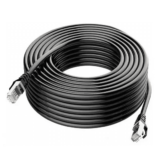 Cable Negro 30 Mts BLOOSOM Categoría Cat6 Utp Rj45 Ethernet Internet
