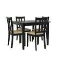 DHP Redmond 5Piece Traditional Dining Set, Black/Beige