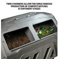 thumbnail image 5 of Koolscapes Dual Chamber Tumbling Composter 42 Gal (160L), Black, 5 of 14