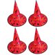 thumbnail image 1 of 4 Uds. Sombrero de bruja dorado caliente para Halloween, sombrero de Halloween, suministros para fiestas, sombrero de bruja dorado caliente, 1 of 5