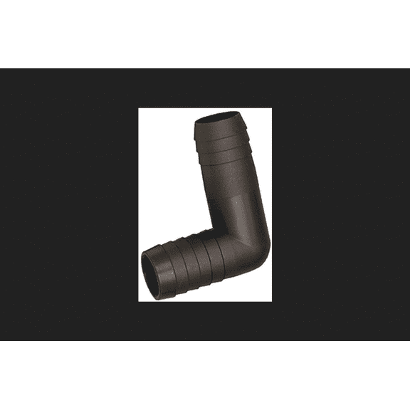 Green Leaf EB 112 P 90 degree Poly Elbow, 1 1/2" Barb