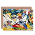 thumbnail image 1 of Wassily Kandinsky Farbstudie Quadrate Greetings Card Plus Envelope Blank inside, 1 of 3