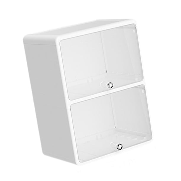 Organizador de escritorio para oficina, elegante tapa abatible, multifuncional, compacto. blanco 332x245x45cm