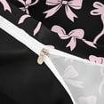 thumbnail image 4 of meiyoeat Pink Ribbon Bow Twin Duvet Cover For Kids,Cute Minimalist Bow Twin Bedding For Girls,Black Reversible,2 Pieces(No Comforter), 4 of 6