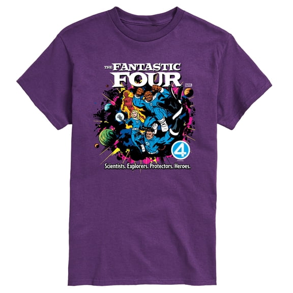 Marvel - Fantastic Four Vs Galactus Comic Book Cover -Men's Short Sleeve Graphic T-Shirt