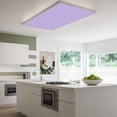 thumbnail image 3 of Purple Magnetic Fluorescent Light Covers for Ceiling Lights 2 x 4 Feet, Modern Pure Lavender Purple Office Classroom Kitchen Drop Ceiling Light Covers Lighting Filters Shade Panel 3 Packs, 3 of 9