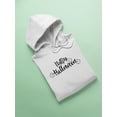 thumbnail image 3 of Happy Halloween Phrase Hoodie Women -Image by Shutterstock, Female XX-Large, 3 of 4