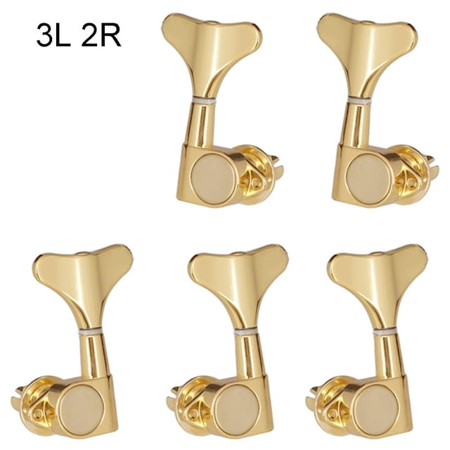 Ensemble de 5 Boutons Queue de Poisson Tuners de Basses Têtes de Machine