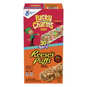 Lucky Charms and Reese's Puffs Treat Bars 30 Count