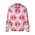 thumbnail image 3 of Kll Pig Nose Print Men'S Women’s Upf 50+ Sun Protection Outdoor Hoodie Jacket Long Sleeve Fishing Hiking Performance Shirt- 3x-Large, 3 of 8
