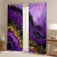 thumbnail image 2 of jejeloiu Gold Glitter Print Curtains Pack of 2 (42x84 Each),Marble Texture Curtains Blackout,Modern Fluid Art Bedroom Curtains For Adults,Luxury Bedroom Decor, 2 of 6