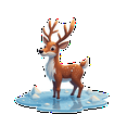 thumbnail image 3 of Cartoon Deer Stickers, Waterproof Christmas Sticker for Water Bottle Laptop Phone Cases Planner Skateboard Luggage Helmet Party Favor Decor, Ideal for Adults Teens Teacher Rewards, 3 of 9
