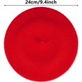 thumbnail image 5 of 1pack Beret Hats Solid Classic Beret Hats for Girls, 5 of 8