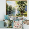 thumbnail image 2 of Designart 'Lake In The Forest Summer Day - Landscape' Lake House Framed Canvas Wall Art Print, 2 of 5