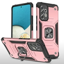 Samsung Galaxy S22 Plus Case, Rosebono Hybrid Slim Colorful Armor Cover Case With Adjustable Integrated 360 Degree Rotating Ring Kickstand For Samsung Galaxy S22 Plus (Rose Gold)