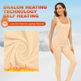 thumbnail image 2 of Therma Underwear for Women Fleece Lined Base Layer Women Set Camisole Sleeveless Thermal Tank Top and Bottom for Cold Weather, 2 of 7