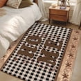 thumbnail image 5 of Farmhouse Area Rug 4'x6', Vintage Country Texas Star Plaid Wooden Grain Washable Non-Slip Rugs, Low Pile Large Carpet for Living Room Bedroom Dining Room Kitchen Office Indoor Mat, 5 of 9