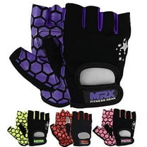 MRX Women's Weight Lifting Gloves Gym Training Bodybuilding Workout Glove Purple Star S