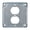 B, variant on Surfaces Mount Junction Box Cover Square Metal Box Panel 4X4Inch Rustproof Receptacle Electrical Boxes Cover Enduring