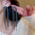 thumbnail image 2 of Pendientes de circonita de nicho de lujo ligero de alta gama de Corea del Sur Pendientes elegantes Pendientes simples retro, 2 of 6