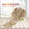 thumbnail image 4 of Mesh Wrap Roll, 1 Yard Sparkle  Rhinestone Ribbon  Mesh Wrap Roll Arts Crafts Event Decorations For Wedding Party Birthdays Baby Shower Decoration, 4 of 8
