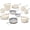 Cream, variant on Caraway 24-Piece Nonstick Ceramic Cookware Set - Includes Fry Pans, Sauce, Sauté Pan, Dutch Oven, Petite Cooker, Stir Fry, Rondeau, Stock Pot, Lids & Storage Organizers - Cream