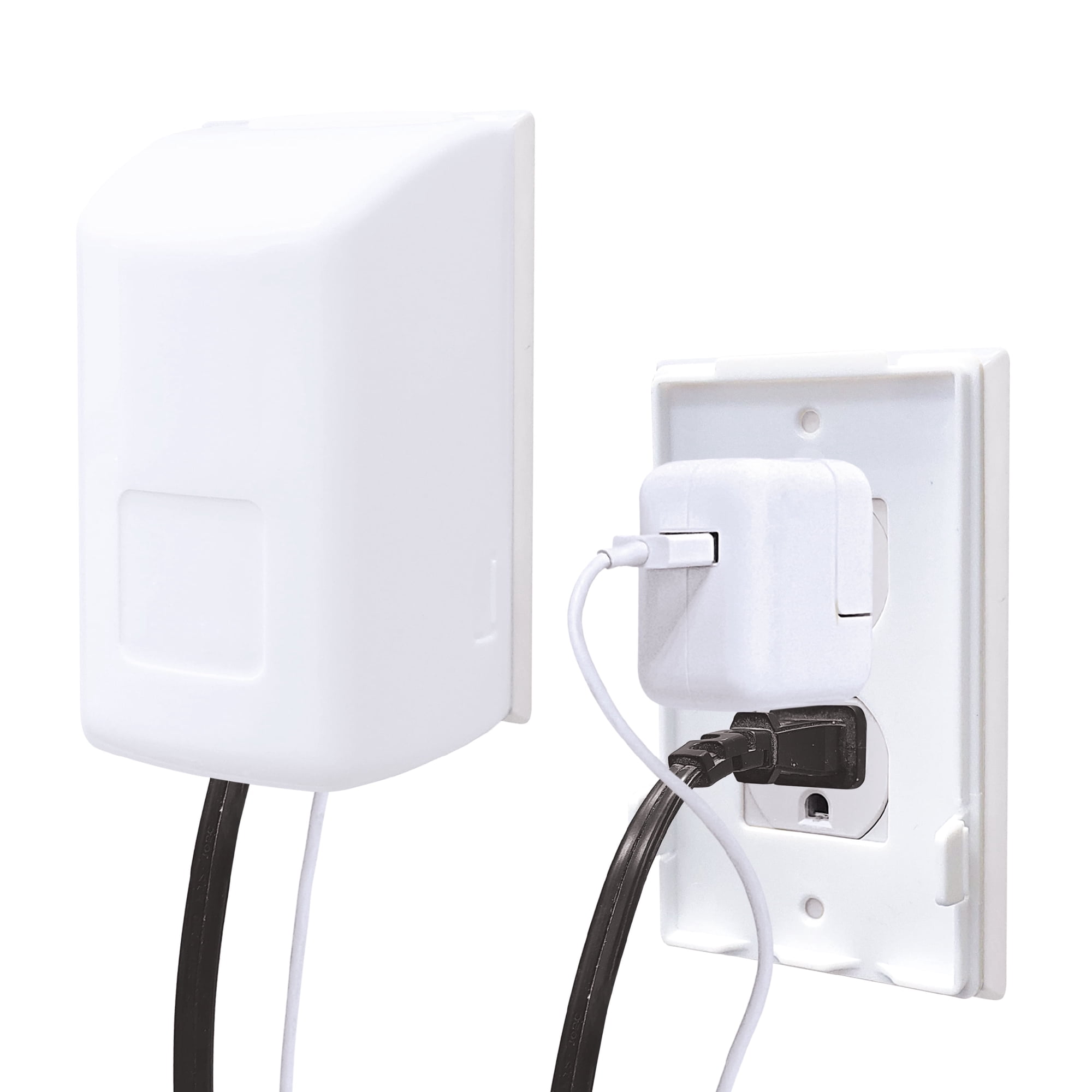 Dreambaby® Extra-Large Dual Fit Outlet Plug Cover - Electrical Socket Guard for Standard and Decora - White