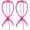Pink, variant on Wig Head Stand for Travel,2 Packs