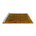 thumbnail image 2 of Ahgly Company Machine Washable Indoor Round Persian Yellow Traditional Area Rugs, 4' Round, 2 of 4