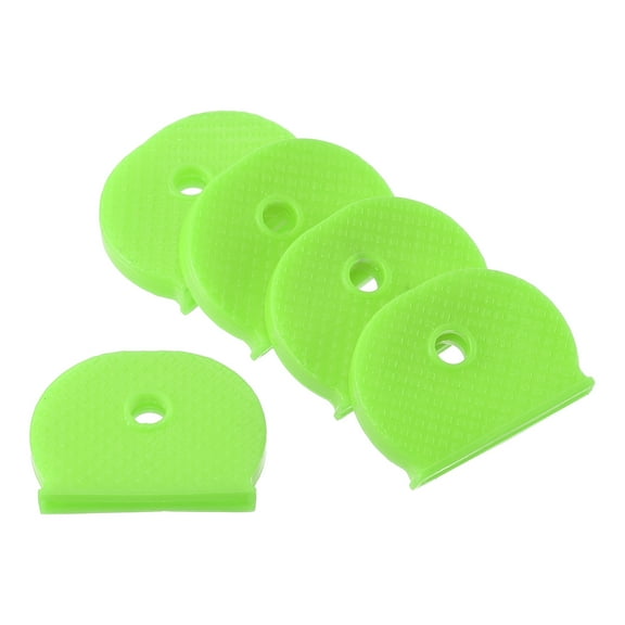 Key Cap Cover, Semicircle Key Identifier Tags for Identifying Keys, Light Green 25 Pack