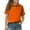#03Orange, variant on Drmagiyhm Polo Shirts for Girls Casual Short Sleeve Shirt Golf Button Down Tshirts 2025 New Collared Dressy Tops Beige 7-8 Years