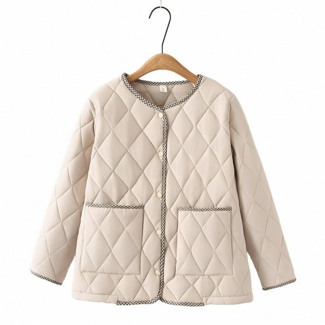 Parkas de manga larga para mujer, chaquetas acolchadas cálidas para mujer, chaqueta acolchada lisa de manga larga con estampado floral, abrigos con bolsillos, blusa para mujer
