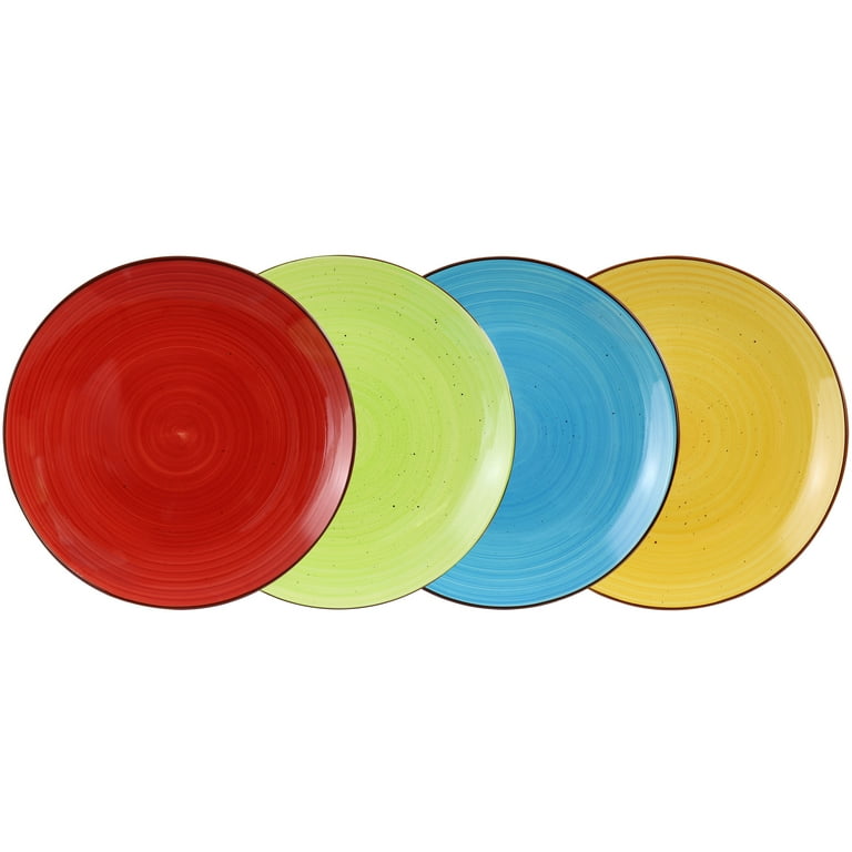 Elama Mason 12 Piece Double Bowl Stoneware Dinnerware Set in