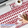 thumbnail image 2 of Long Mouse Pads for Desk,Red Christmas Pattern Desk Mats on Top Of Desks, Desk Mouse Pad Extra Large with 3mm Non-Slip Base and Stitched Edge for Gaming,Office,Work,Home 47.3x23.6in, 2 of 5
