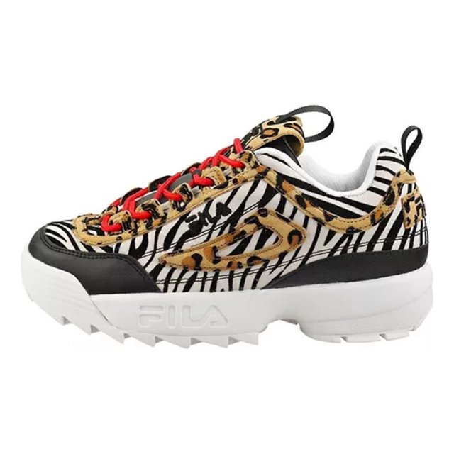 Tenis Fila Disruptor II Animal Print Mujer XM00806992 multicolor 23.5