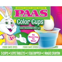 PAAS Easter Egg Decorating and Dye Kit, Color Cups, 1 Kit, Multi-Color