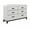 White, variant on HomeRoots 478652 58 in. Solid Wood Six Drawer Double Dresser, White