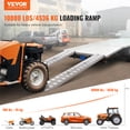 thumbnail image 2 of VEVOR Rampes en Aluminium 108 Pouces x 15 Pouces Capacité de Charge 10000 LBS 2 Pcs, 2 of 9