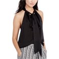 thumbnail image 1 of Rachel Roy Blouse en Tricot à Nouer devant pour Femmes Madeline, Noir, 2, 1 of 1
