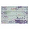 thumbnail image 1 of Wall Cutting Board, Vector Illustration of Graffiti Brick Wall Pattern Design Street Art, Decorative Tempered Glass Cutting and Serving Board, Small Size, Violet and Lavender, by Ambesonne, 1 of 1