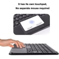 thumbnail image 4 of Portable Wireless Bluetooth Keyboard with Touchpad, Ultra-Thin Rechargeable Bluetooth Keyboard Mini with trackpad Round Key for iPad pro/iPad/iOS/Android (Black), 4 of 7
