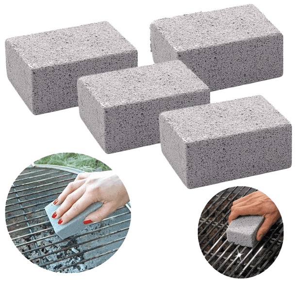 4 Pack Griddle Cleaning Brick Block, Heavy Duty Grill Cleaning Stone