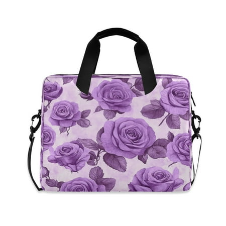 Laptop Bag Laptop Briefcase 15.7 x 3 x 11.8 Inches Laptop Bag Briefcases Laptop Storage Travel Laptop Bag Work Laptop Bag Purple Rose4