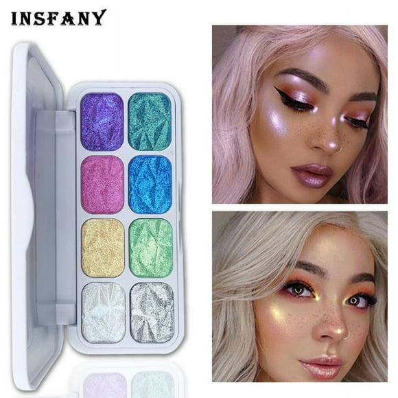 RKSTN Eyeshadow Palette Newest Glitter Eyeshadow, Multichrome Eyeshadow Shimmer Powder, Intense-Color Chameleon-Palette, Holographic- Highlighter Eye Mak Eyeshadow Palette