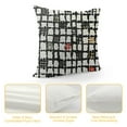 thumbnail image 4 of JEUXUS  Microfiber Throw Pillow Cover, Black and White Thick Line Geometric Pattern for Living Room Sofa Couch Square Decorative Bed Pillow Case, 4 of 5