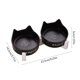 thumbnail image 3 of Comedero elevado para mascotas de doble cuenco de cerámica – Comedero elevado para perros para gatos, cuencos anchos y poco profundos contra la fatiga por bigotes, protección, 150 ml, rosa, 3 of 7