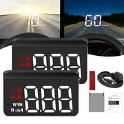 Huduck Pro,Heads Up Display for Cars,head Up Display for Car Huduck Pro,3.7 in HD Display,Huduck Display,Start and Stop with The Car, Brightness Adjustment