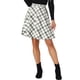 thumbnail image 1 of Falda A Línea de Mujer INSPIRE CHIC con Cintura Elástica, Largo a la Rodilla, Talla XS, Blanca, 1 of 5